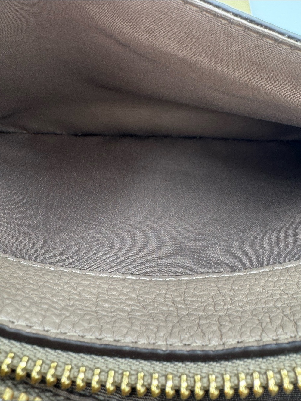 Coach Taupe Leather and Suede Clutch EUC - Picture 8 of 8